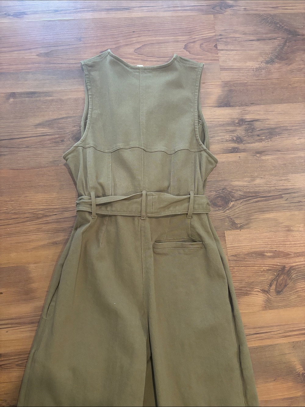 Anthropologie Green Wide legged Jumpsuit - Picture 6 of 8